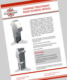 Coarse treatment rake screen